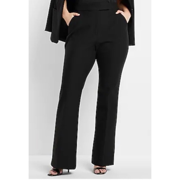 NEW Express Super High Rise Flare Trouser - Picture 3 of 11